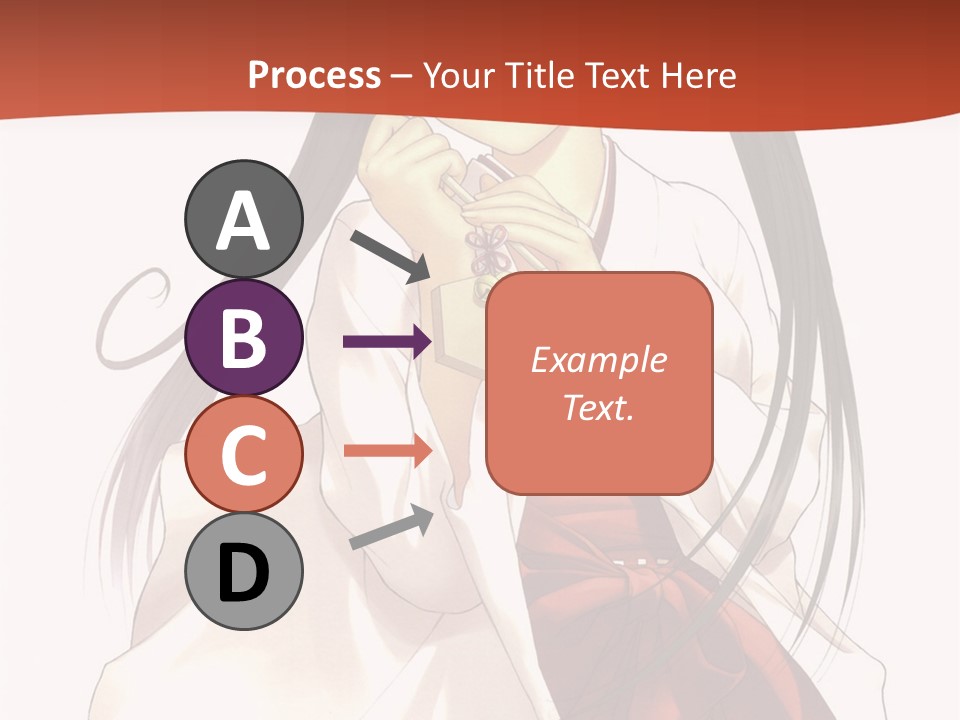 A Girl With Long Hair Holding A Sword PowerPoint Template