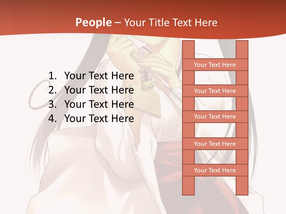 A Girl With Long Hair Holding A Sword PowerPoint Template