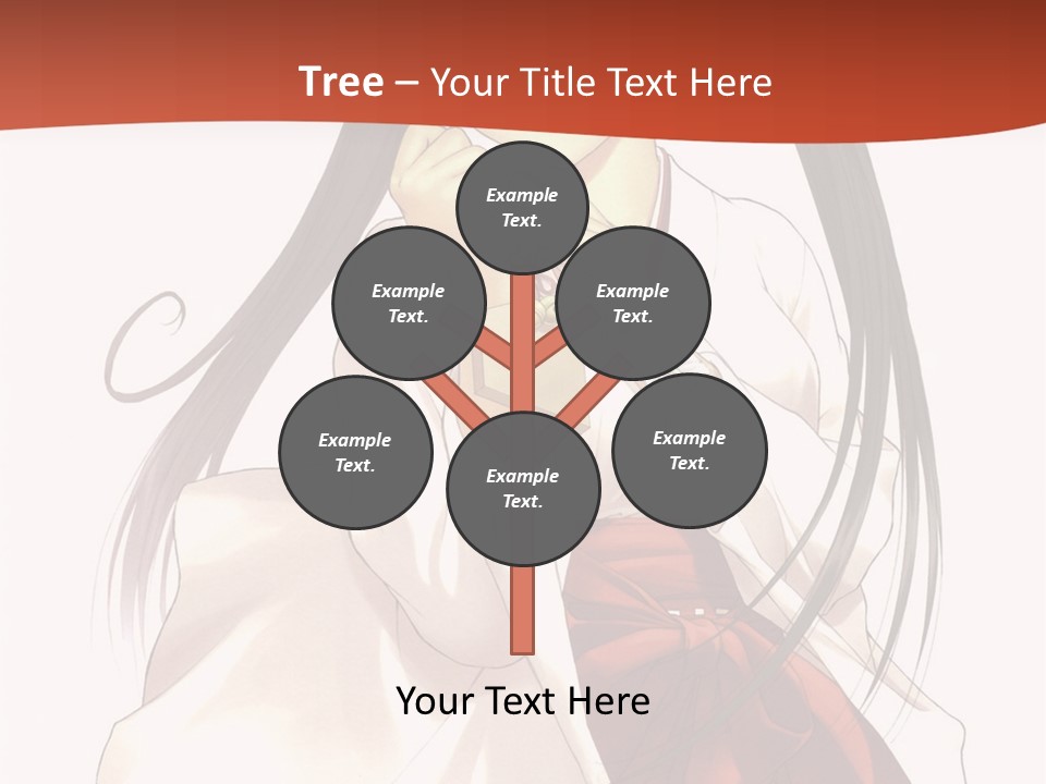 A Girl With Long Hair Holding A Sword PowerPoint Template