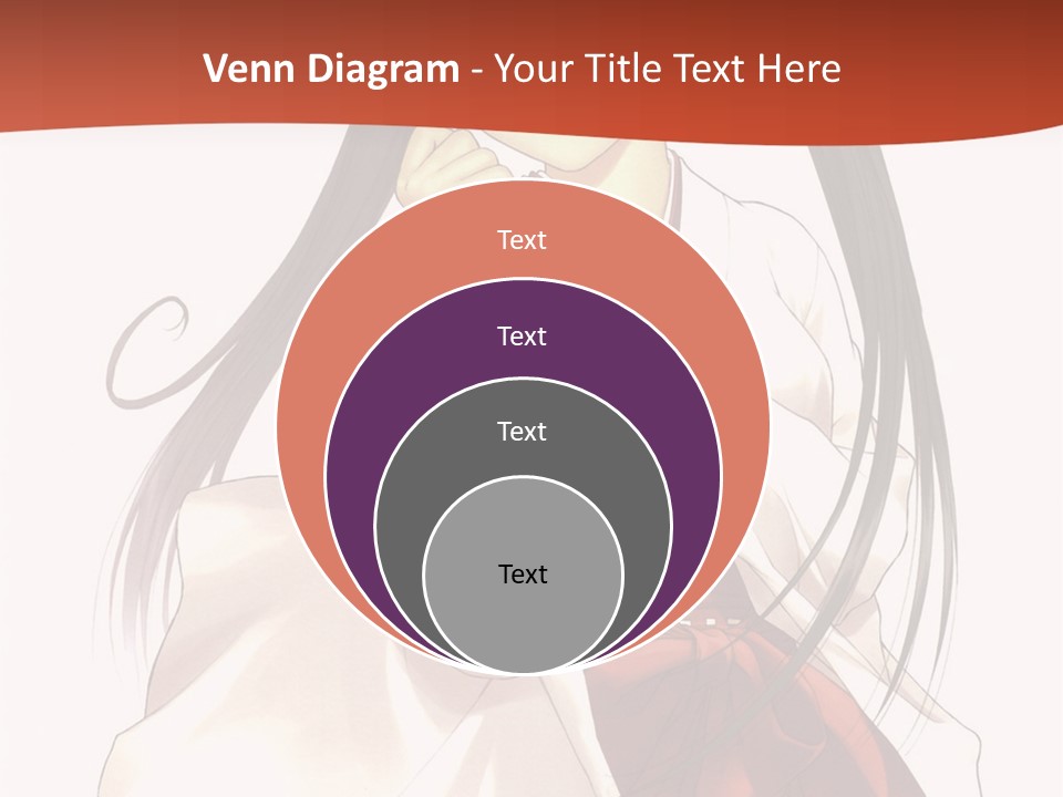 A Girl With Long Hair Holding A Sword PowerPoint Template