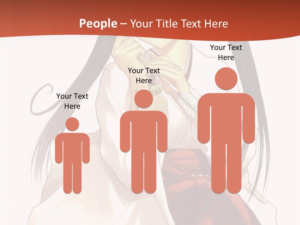 A Girl With Long Hair Holding A Sword PowerPoint Template