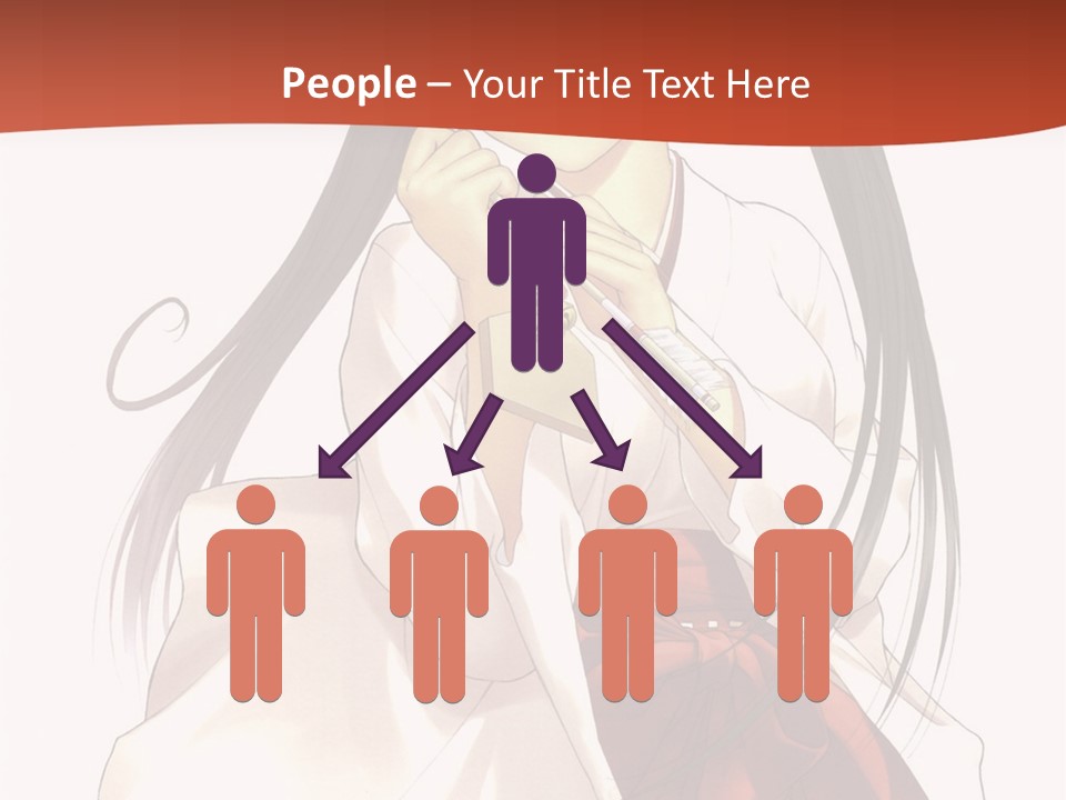 A Girl With Long Hair Holding A Sword PowerPoint Template