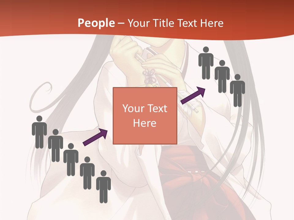 A Girl With Long Hair Holding A Sword PowerPoint Template