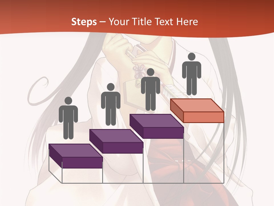 A Girl With Long Hair Holding A Sword PowerPoint Template