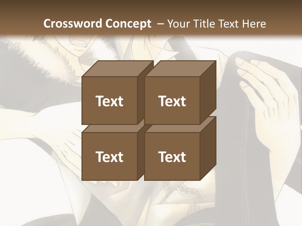 A Couple Of People That Are Hugging Each Other PowerPoint Template