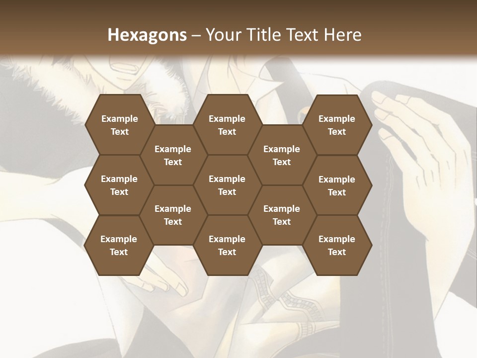 A Couple Of People That Are Hugging Each Other PowerPoint Template