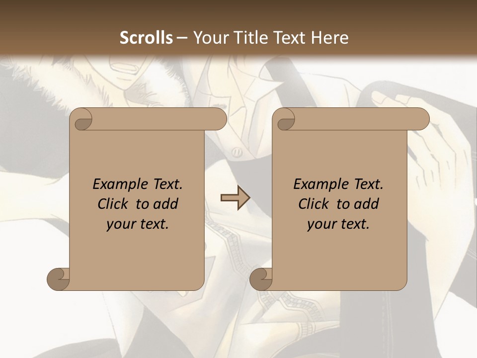 A Couple Of People That Are Hugging Each Other PowerPoint Template