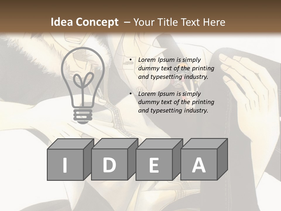 A Couple Of People That Are Hugging Each Other PowerPoint Template