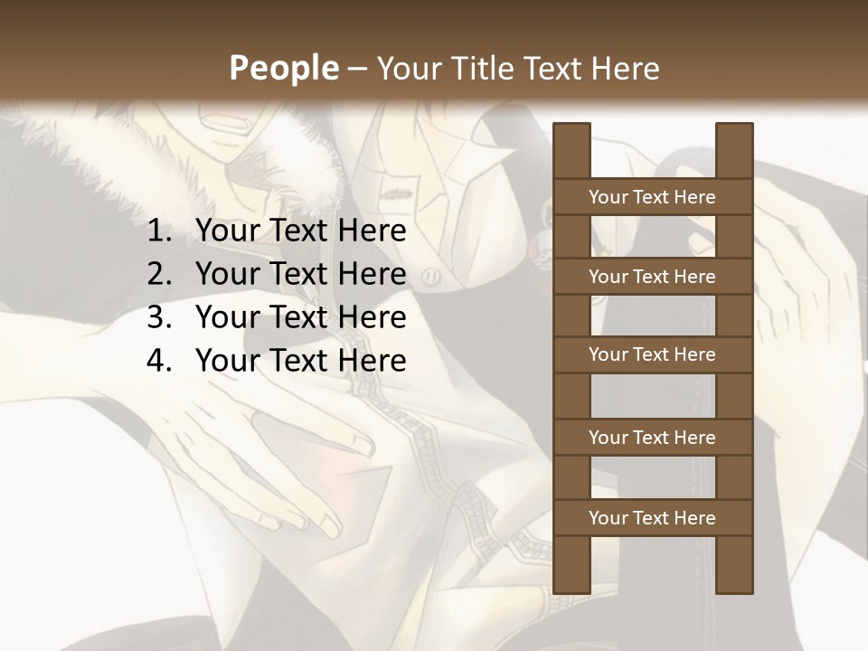 A Couple Of People That Are Hugging Each Other PowerPoint Template