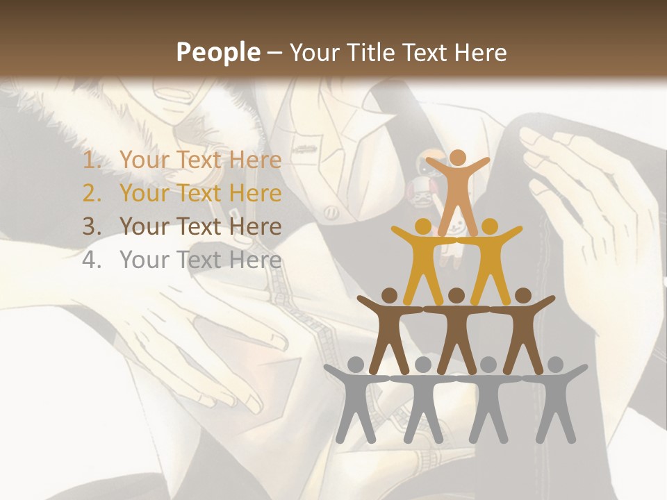 A Couple Of People That Are Hugging Each Other PowerPoint Template