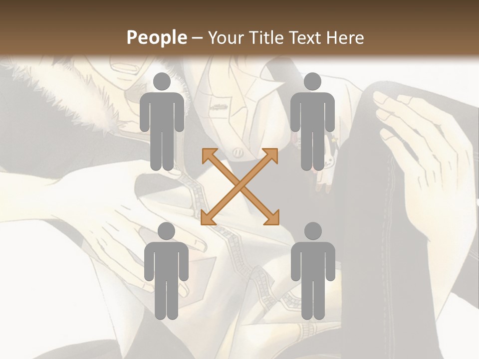 A Couple Of People That Are Hugging Each Other PowerPoint Template