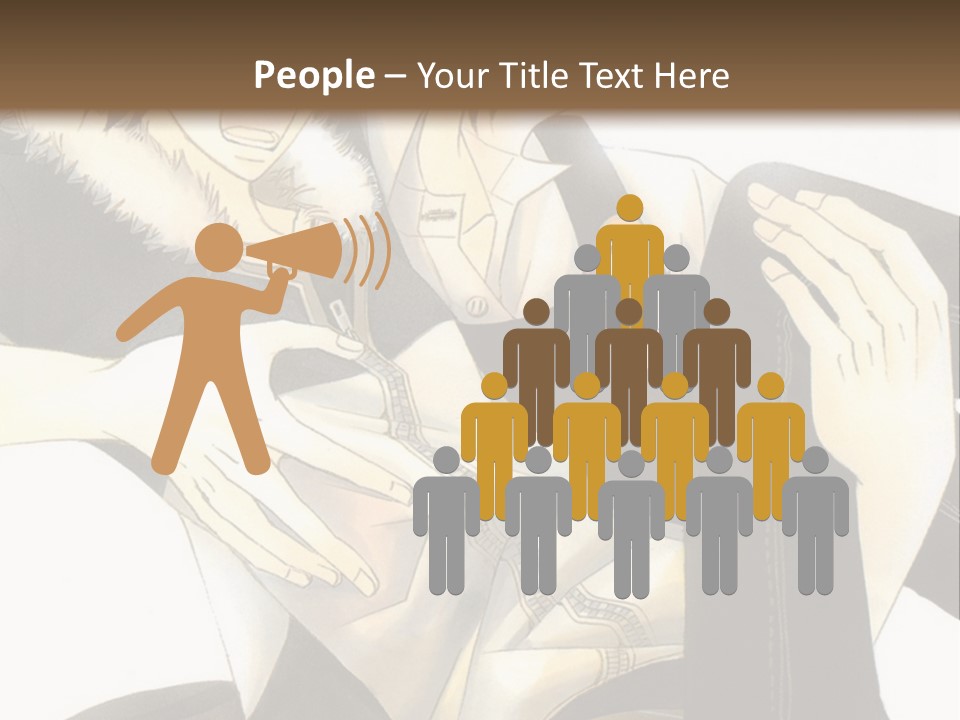 A Couple Of People That Are Hugging Each Other PowerPoint Template
