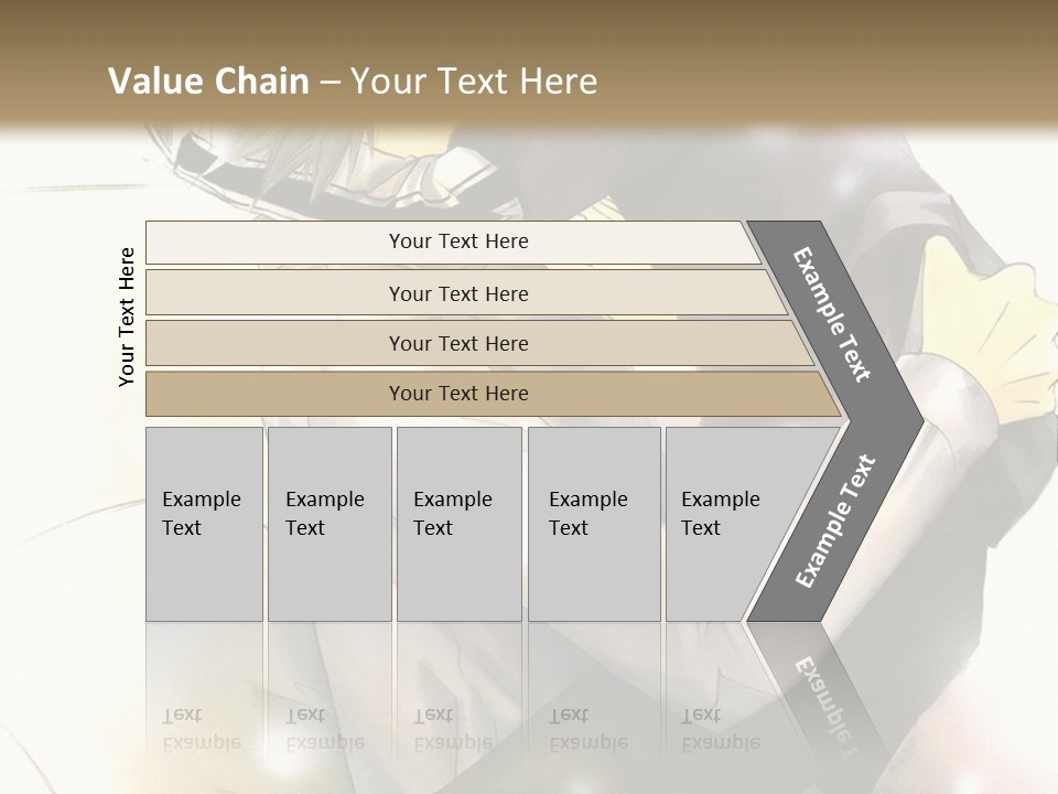 A Couple Of Anime Characters Hugging Each Other PowerPoint Template