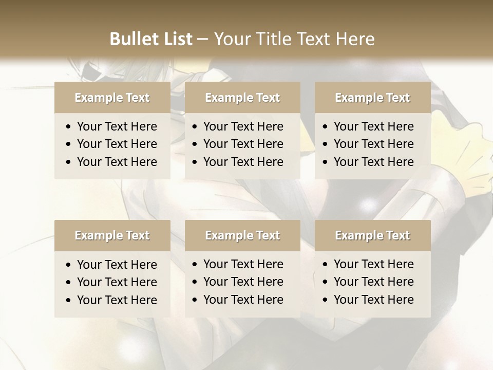A Couple Of Anime Characters Hugging Each Other PowerPoint Template