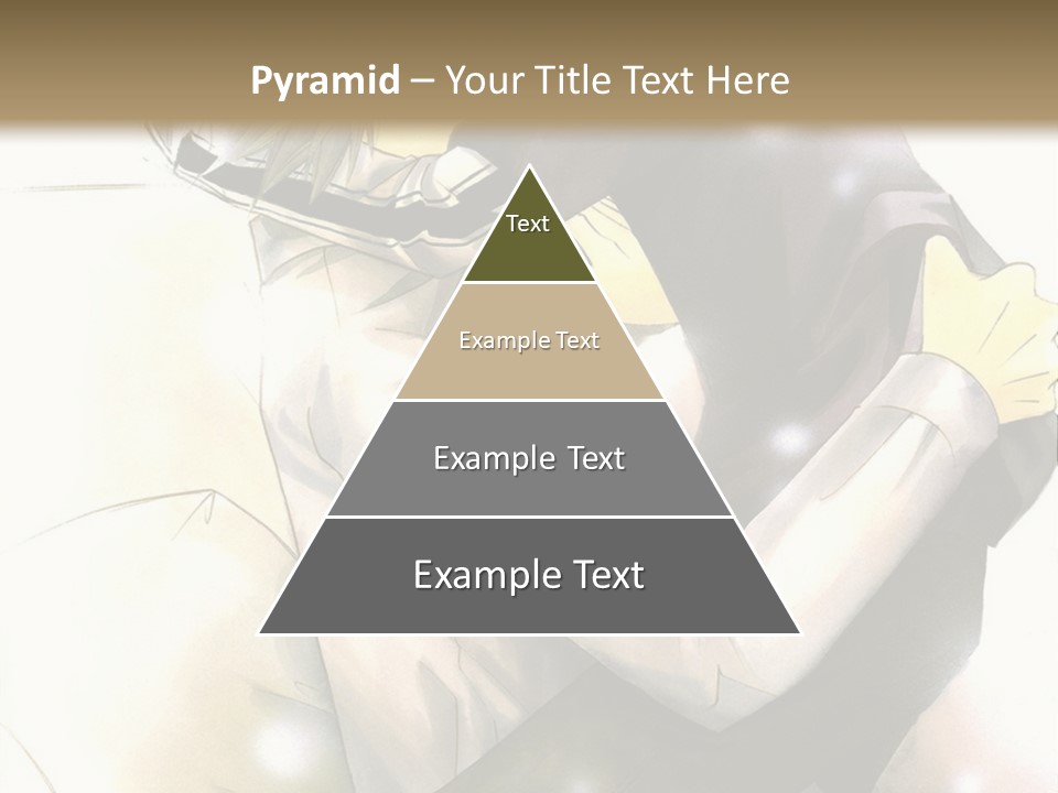 A Couple Of Anime Characters Hugging Each Other PowerPoint Template
