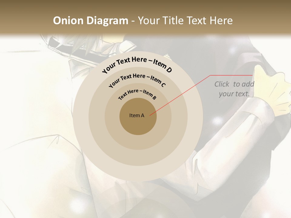 A Couple Of Anime Characters Hugging Each Other PowerPoint Template