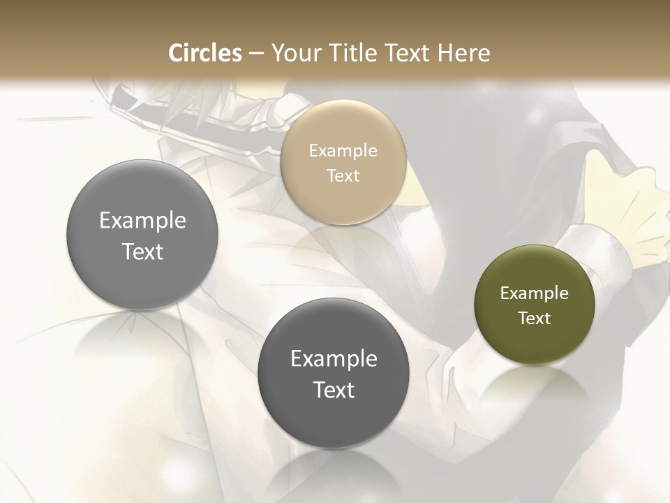 A Couple Of Anime Characters Hugging Each Other PowerPoint Template