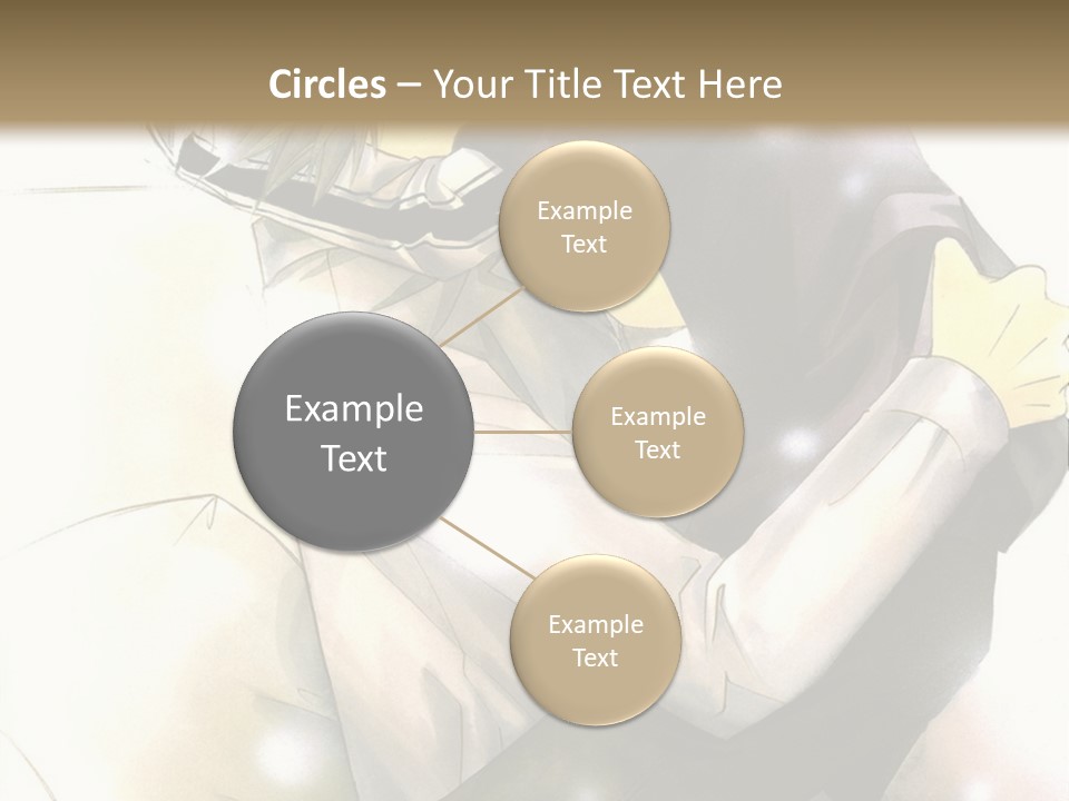 A Couple Of Anime Characters Hugging Each Other PowerPoint Template