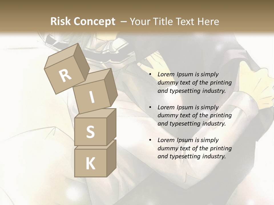 A Couple Of Anime Characters Hugging Each Other PowerPoint Template