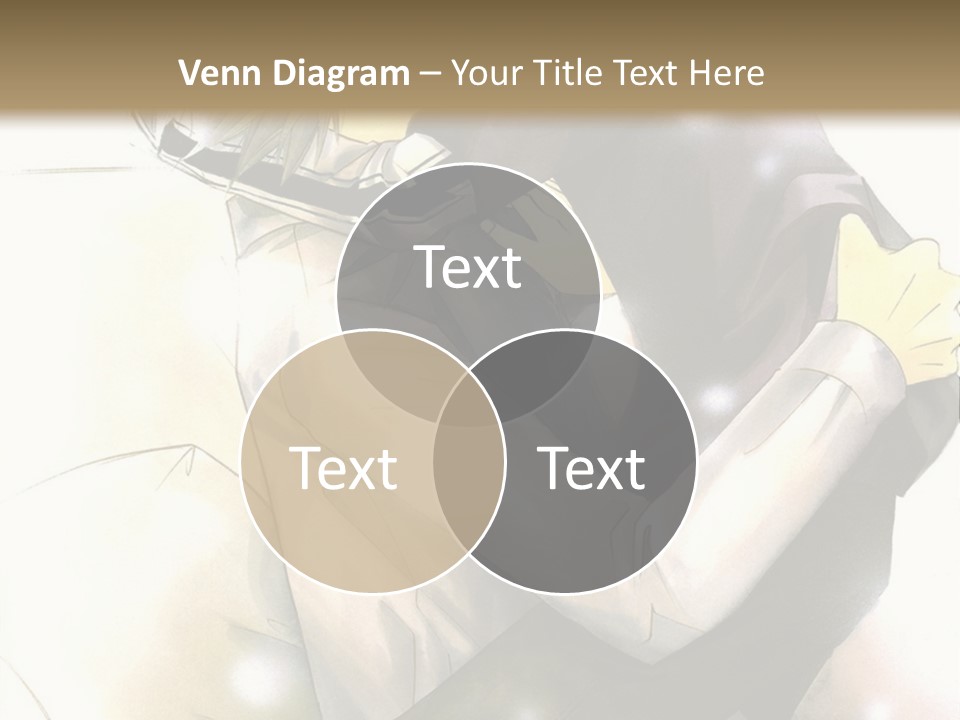 A Couple Of Anime Characters Hugging Each Other PowerPoint Template