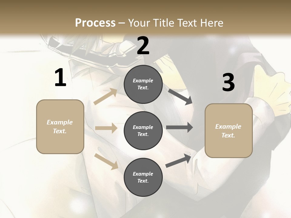 A Couple Of Anime Characters Hugging Each Other PowerPoint Template