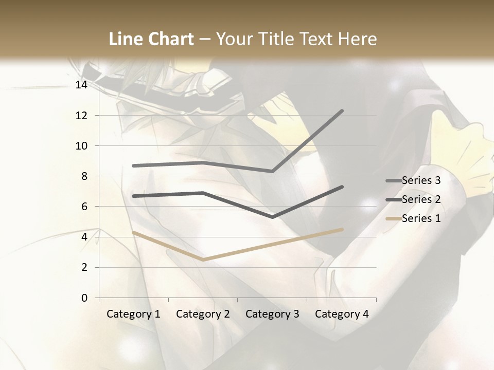 A Couple Of Anime Characters Hugging Each Other PowerPoint Template