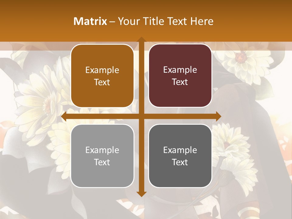 A Woman Sitting On A Tree With Flowers In Her Hand PowerPoint Template