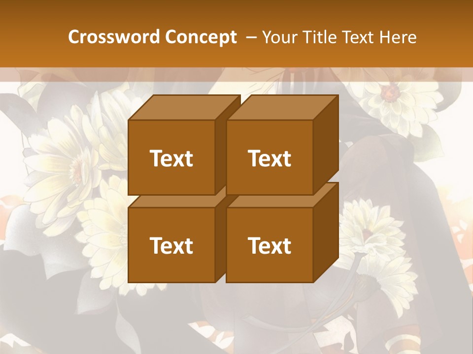 A Woman Sitting On A Tree With Flowers In Her Hand PowerPoint Template