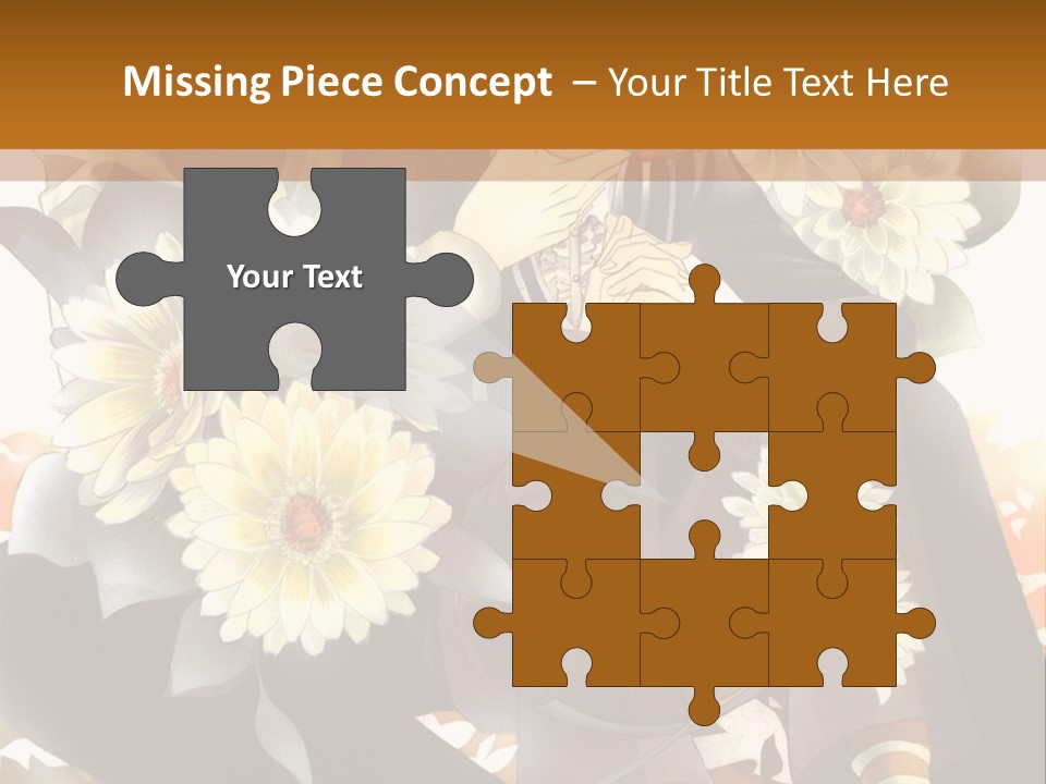 A Woman Sitting On A Tree With Flowers In Her Hand PowerPoint Template