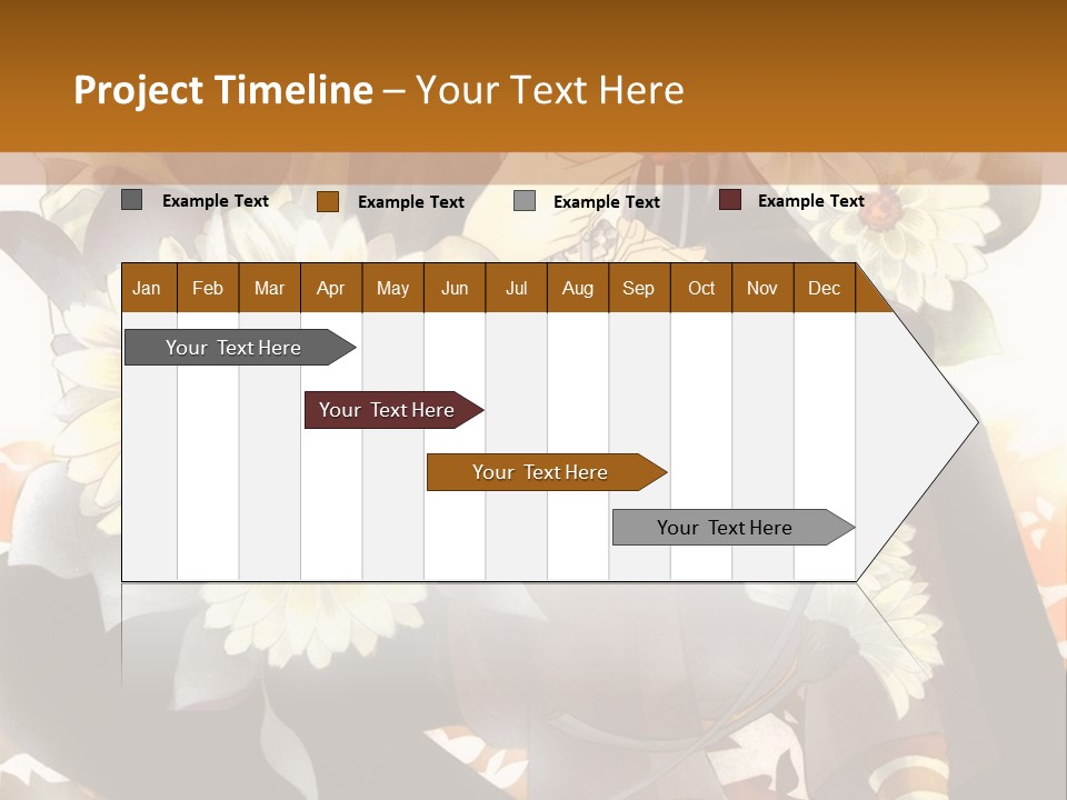 A Woman Sitting On A Tree With Flowers In Her Hand PowerPoint Template