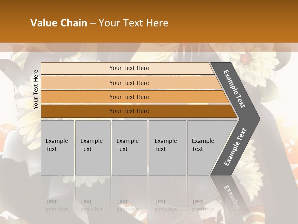A Woman Sitting On A Tree With Flowers In Her Hand PowerPoint Template