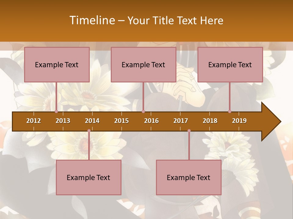 A Woman Sitting On A Tree With Flowers In Her Hand PowerPoint Template