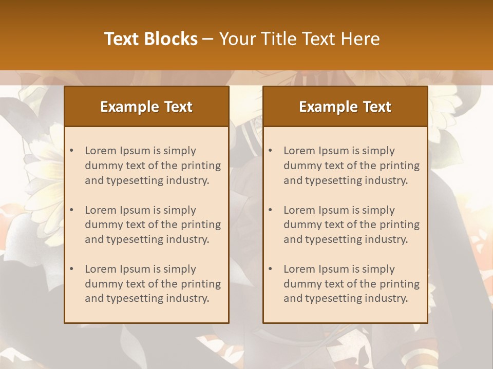 A Woman Sitting On A Tree With Flowers In Her Hand PowerPoint Template