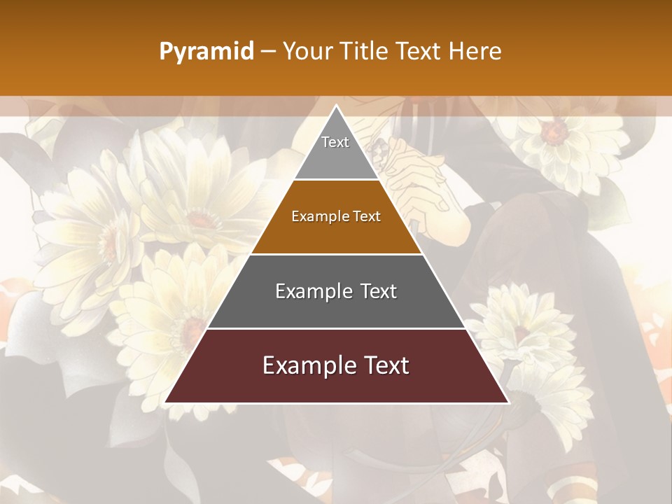 A Woman Sitting On A Tree With Flowers In Her Hand PowerPoint Template