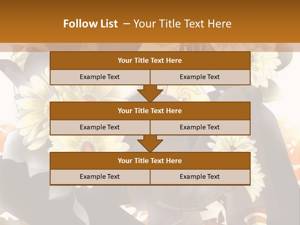 A Woman Sitting On A Tree With Flowers In Her Hand PowerPoint Template