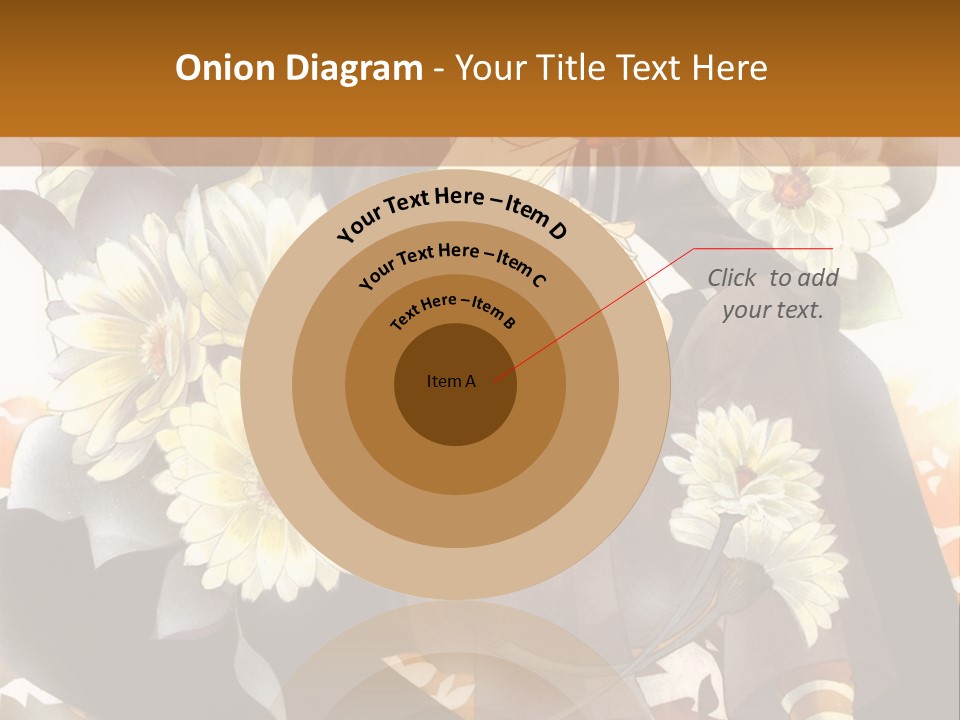 A Woman Sitting On A Tree With Flowers In Her Hand PowerPoint Template