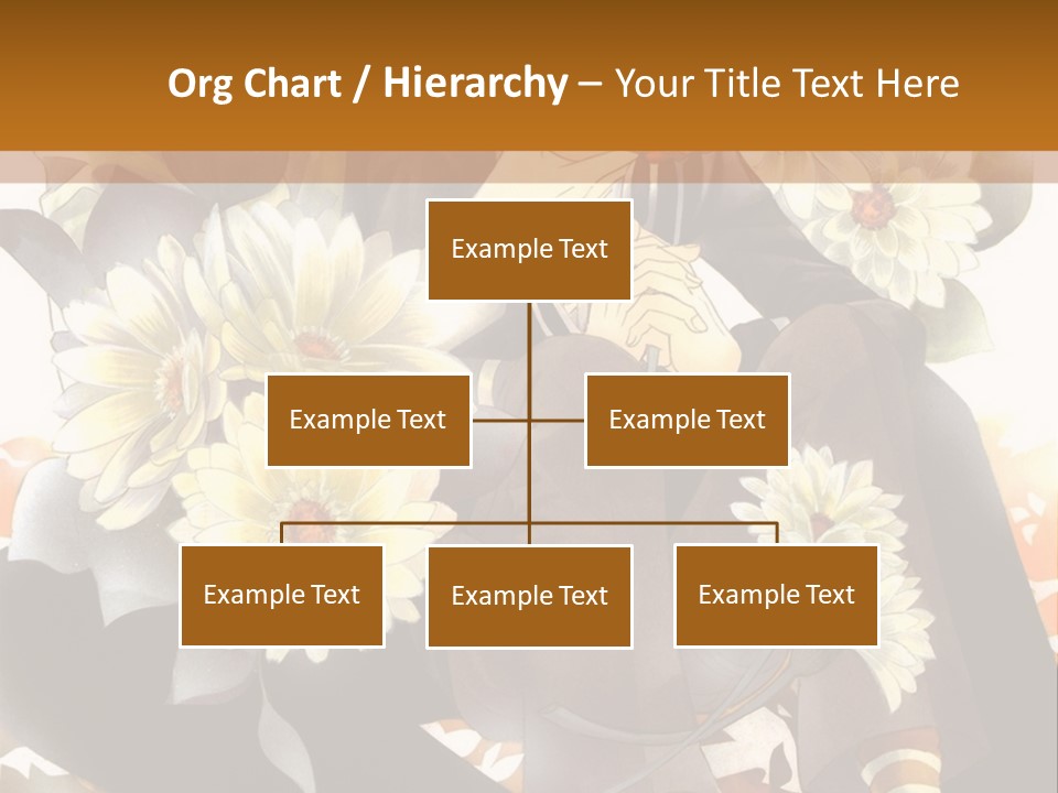 A Woman Sitting On A Tree With Flowers In Her Hand PowerPoint Template