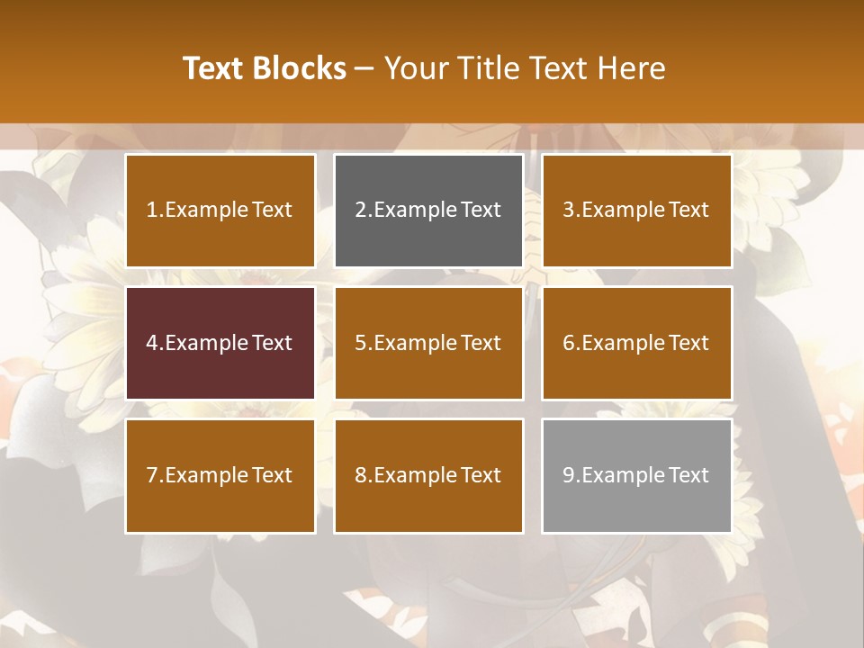 A Woman Sitting On A Tree With Flowers In Her Hand PowerPoint Template