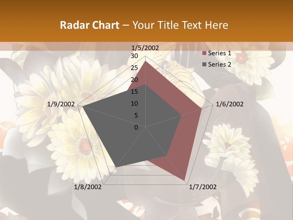 A Woman Sitting On A Tree With Flowers In Her Hand PowerPoint Template