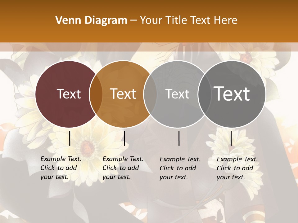 A Woman Sitting On A Tree With Flowers In Her Hand PowerPoint Template