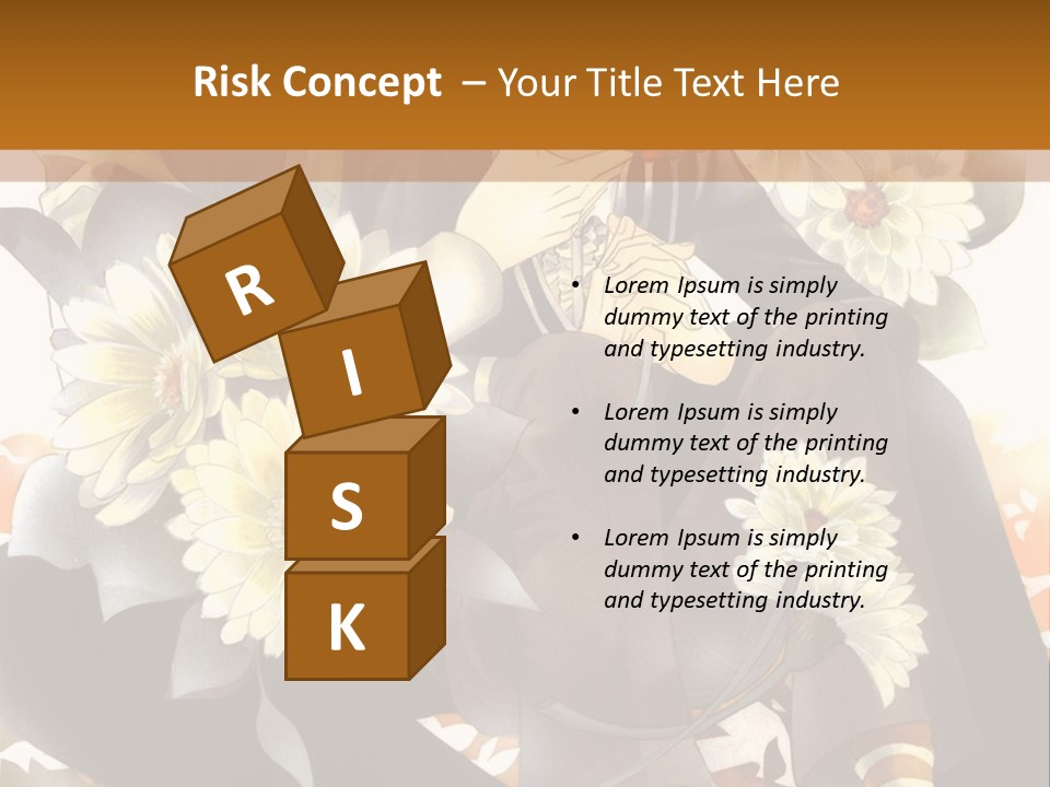 A Woman Sitting On A Tree With Flowers In Her Hand PowerPoint Template