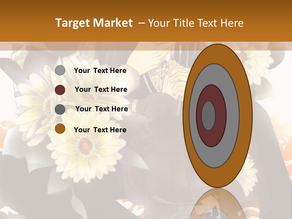 A Woman Sitting On A Tree With Flowers In Her Hand PowerPoint Template