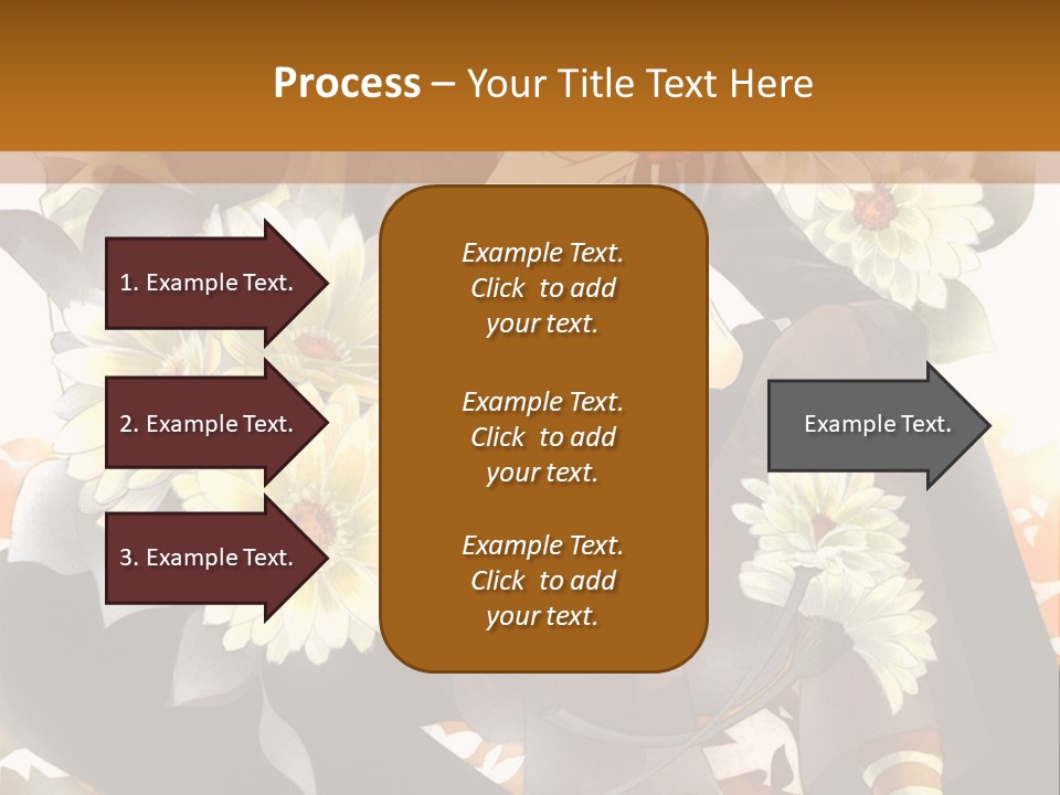 A Woman Sitting On A Tree With Flowers In Her Hand PowerPoint Template