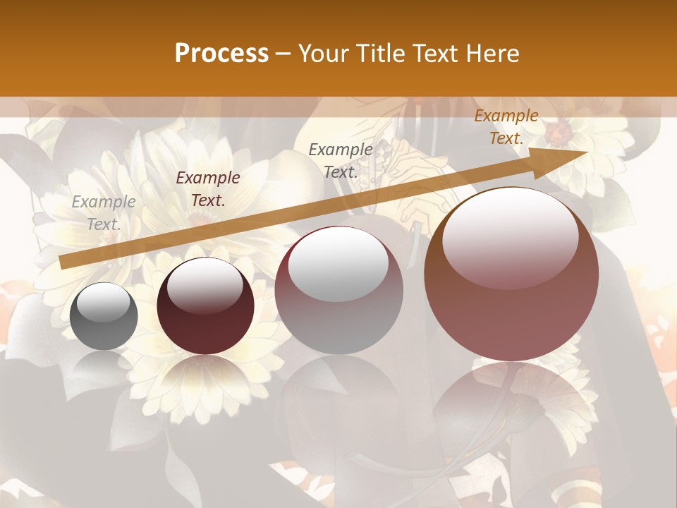 A Woman Sitting On A Tree With Flowers In Her Hand PowerPoint Template