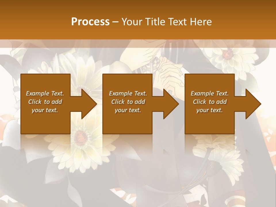 A Woman Sitting On A Tree With Flowers In Her Hand PowerPoint Template