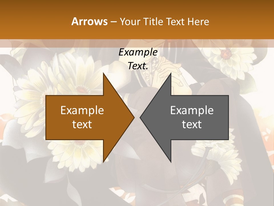 A Woman Sitting On A Tree With Flowers In Her Hand PowerPoint Template