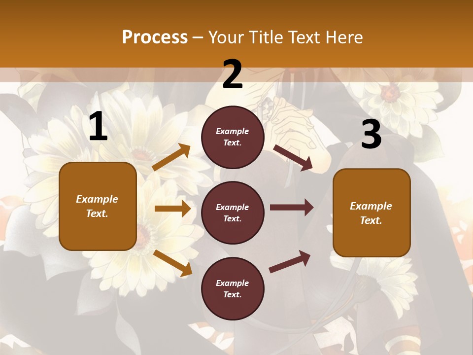 A Woman Sitting On A Tree With Flowers In Her Hand PowerPoint Template
