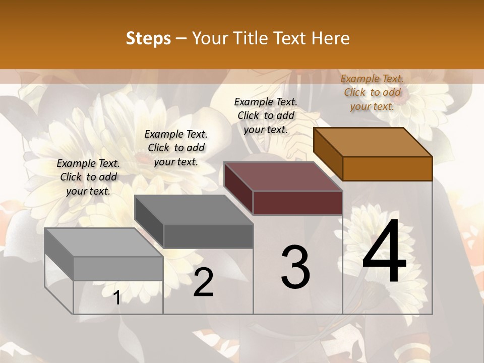 A Woman Sitting On A Tree With Flowers In Her Hand PowerPoint Template