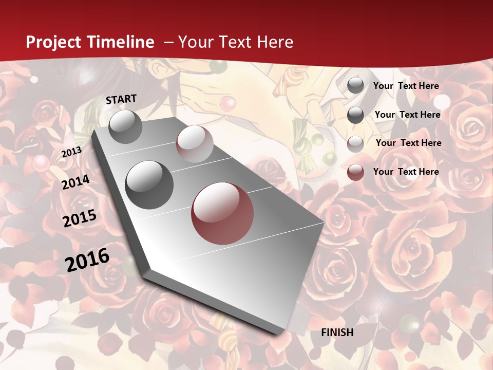 A Man And A Woman Are Hugging With Roses On Them PowerPoint Template