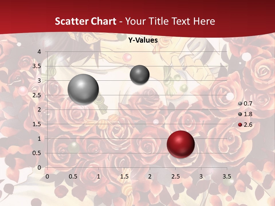 A Man And A Woman Are Hugging With Roses On Them PowerPoint Template